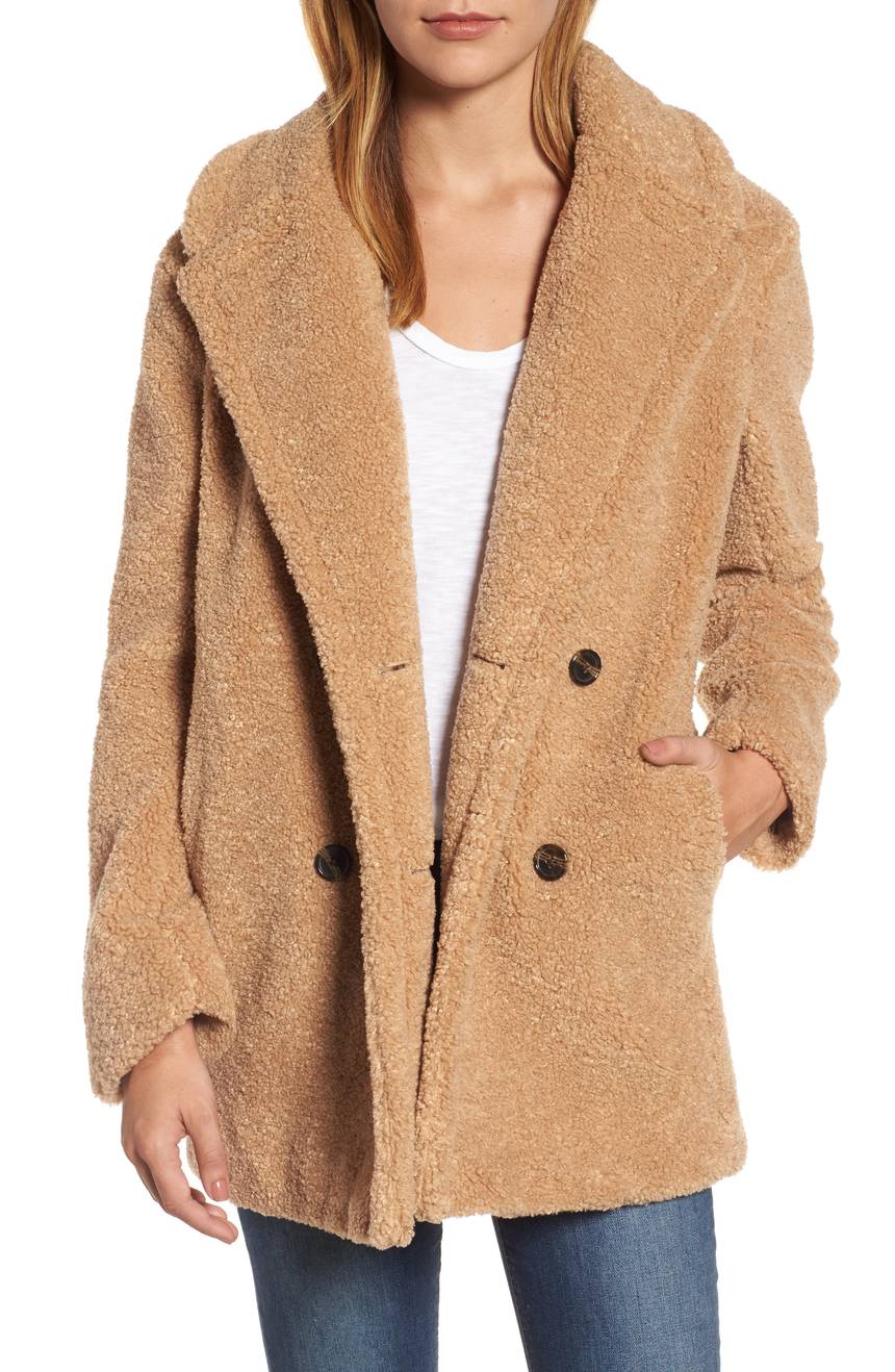 Kensie teddy hot sale bear coat